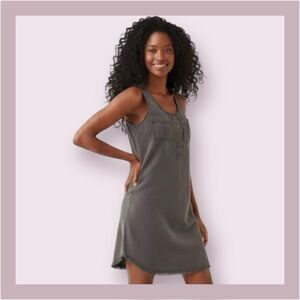 Splendid Vintage Moss Army Cargo Tank Dress